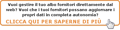 Gestione Albo fornitori Web